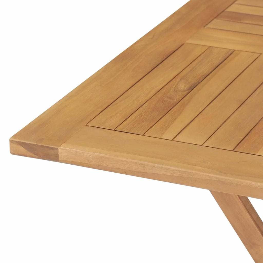 Folding Garden Table Solid Teak Wood V754462