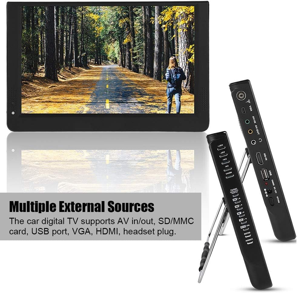 12 Portable Widescreen LCD TV with Remote Control L994865