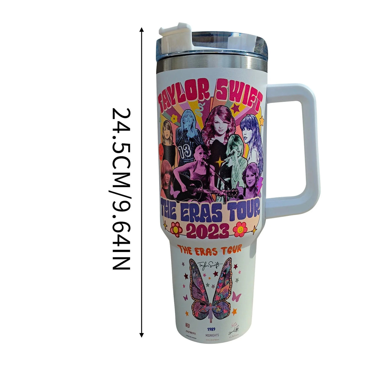Stainless Steel 40 oz Tumbler with Handle Y898
