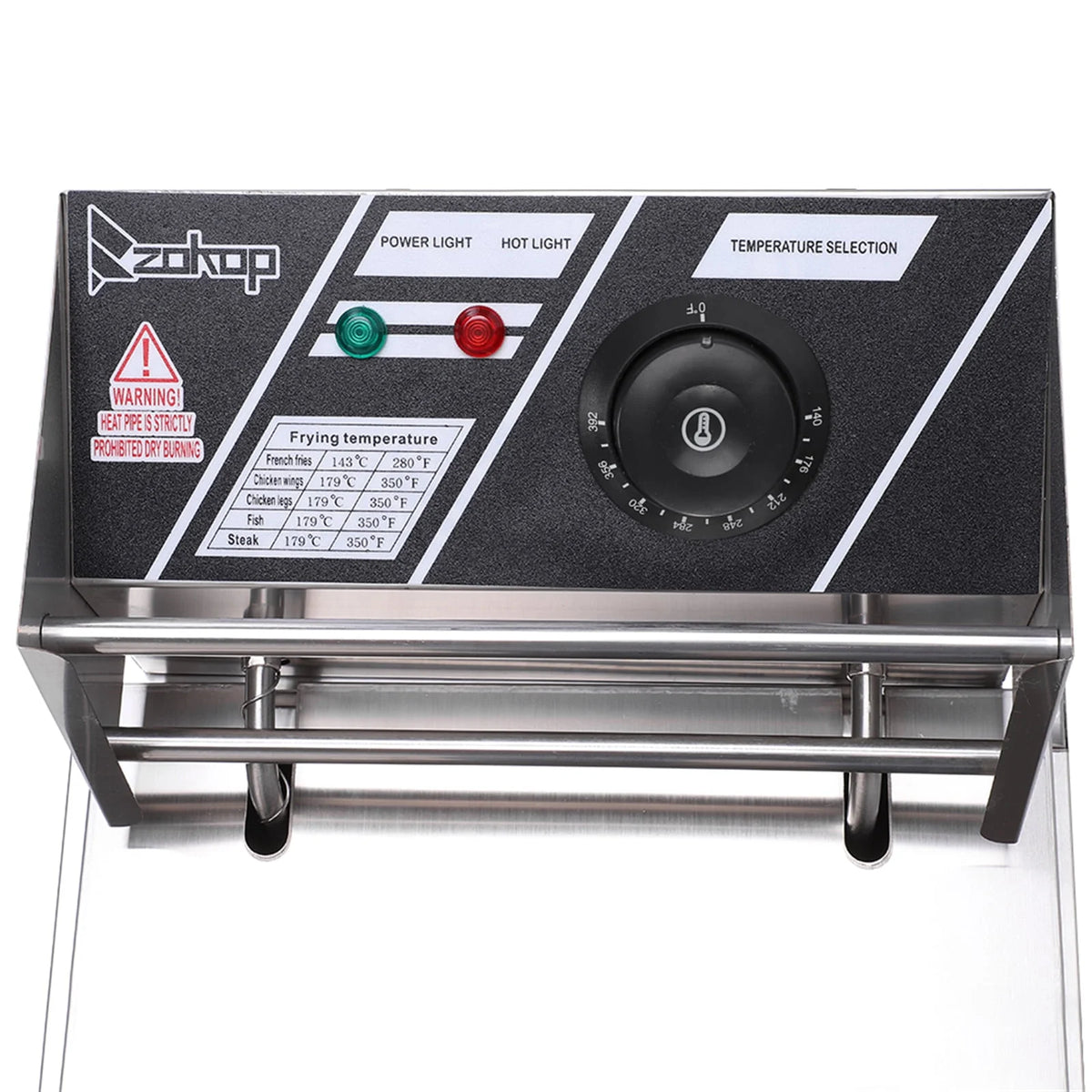 6.3QT 2500W Stainless Steel Electric Deep Fryer W540882