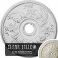 Acanthus Twist Ceiling Medallion Hand-Painted Clear Yellow A991282