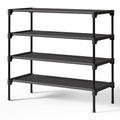 Black Non-Woven Shoe Rack O56066