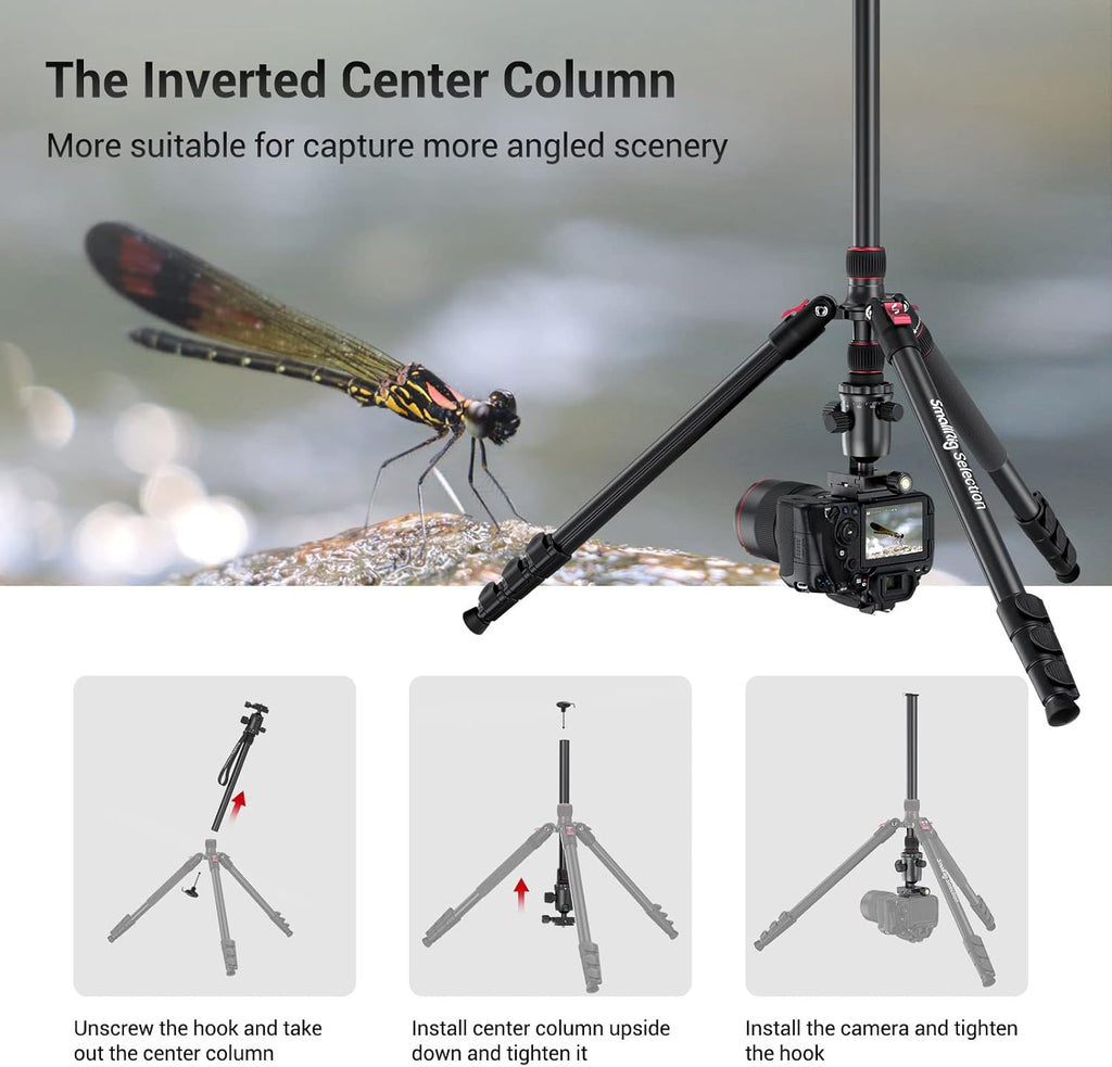 78 Aluminum Camera Tripod Monopod, Foldable, 360 Degree Ball Head, Quick Release Plate, 33lb Payload, Pack of 2 U83669