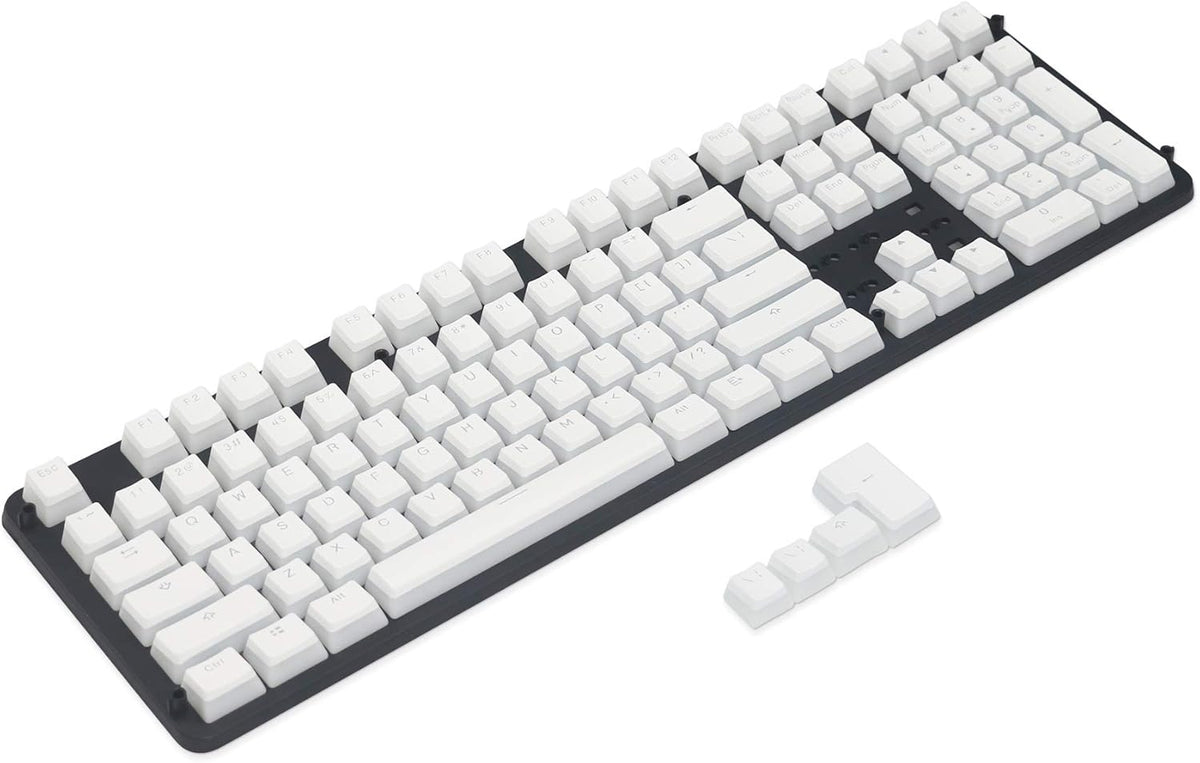 PBT Doubleshot Cherry MX Keycap Set OEM Profile Translucent White I454461