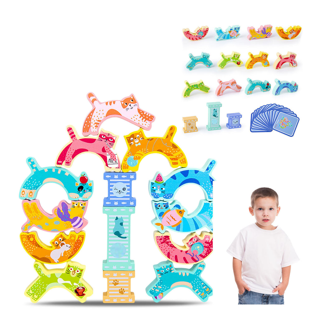 Wooden Stacking Building Blocks Toy J941
