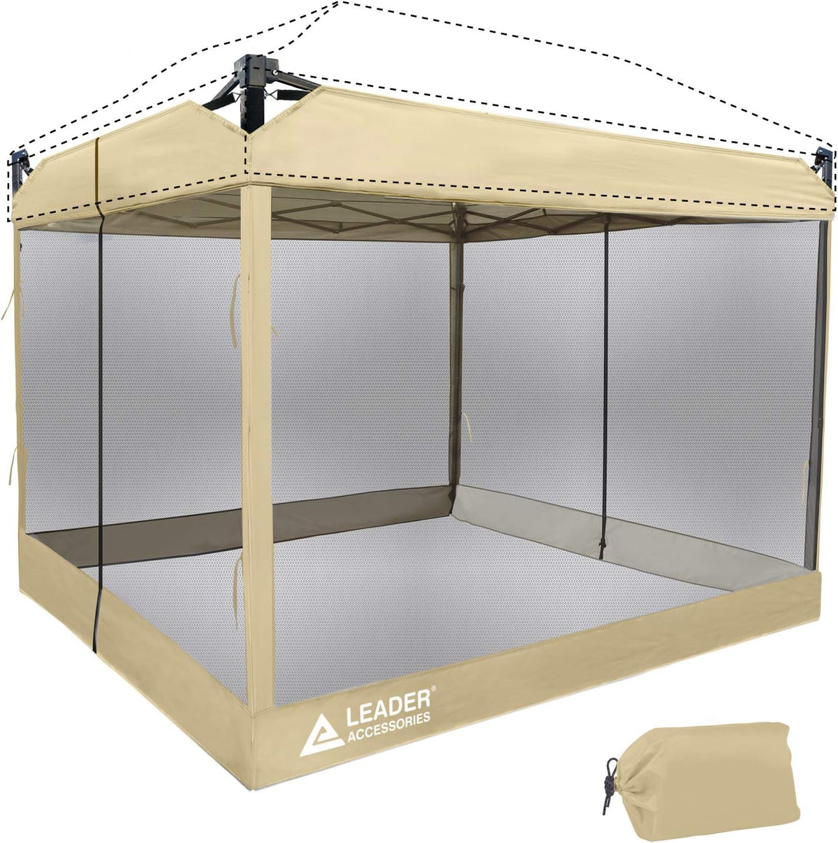Mesh Screen Zippered Wall Panels for 10' x 10' Canopy R3292
