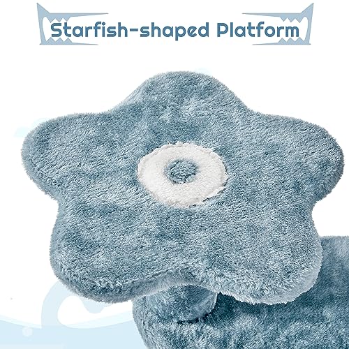 Ocean-Themed Cat Tree Multi-Level Cat Tower Plush Cat Furniture Q505570
