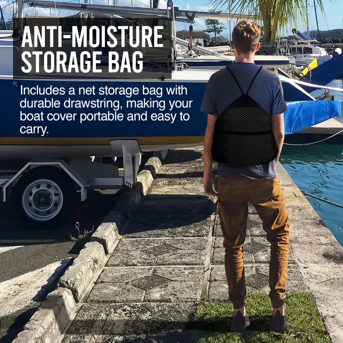 600D Polyester Oxford Trailerable Boat Cover H885923