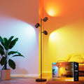 Tree Floor Lamp with 3 Rotatable Lights Q967949