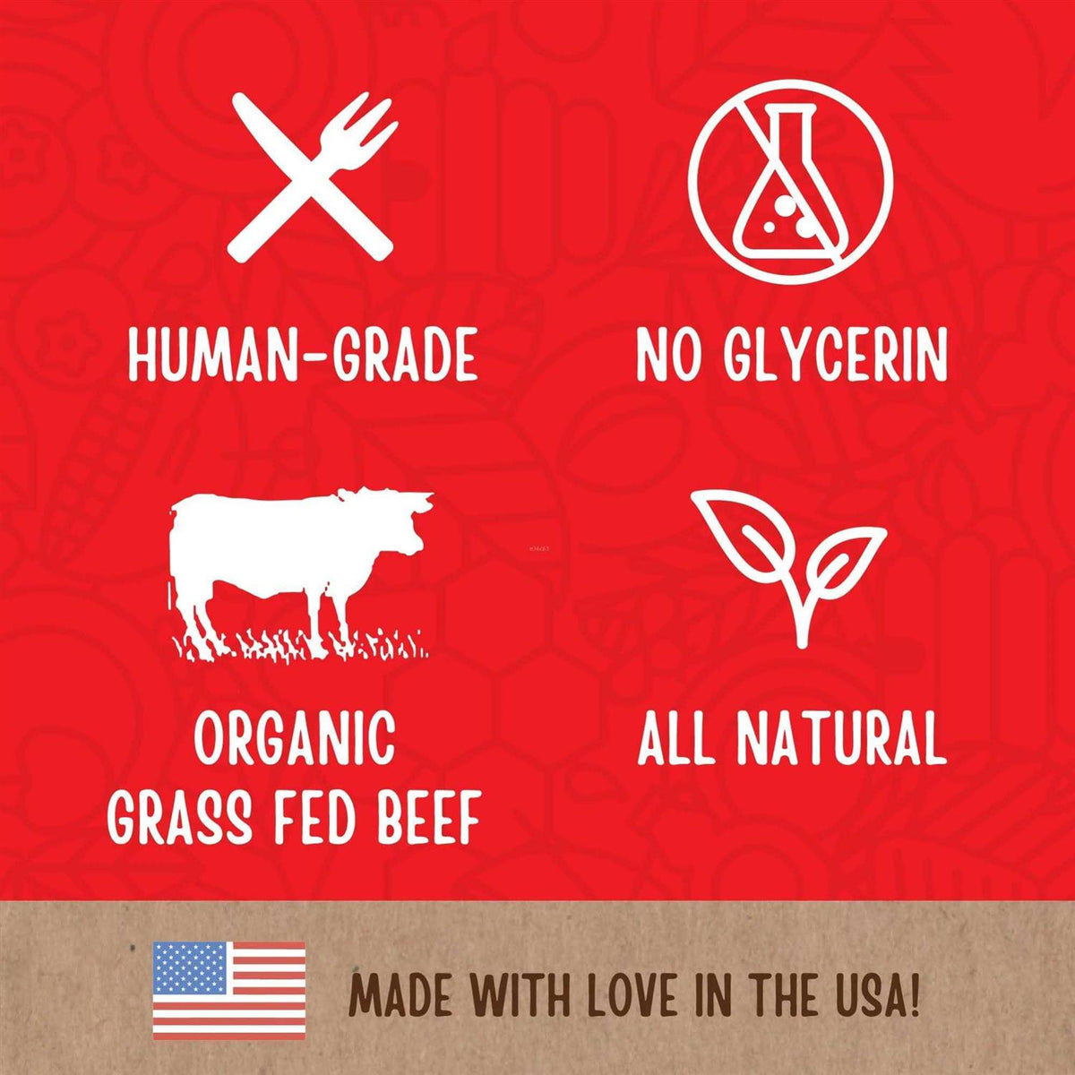 Organic Beef Jerky Dog Treats Z825194