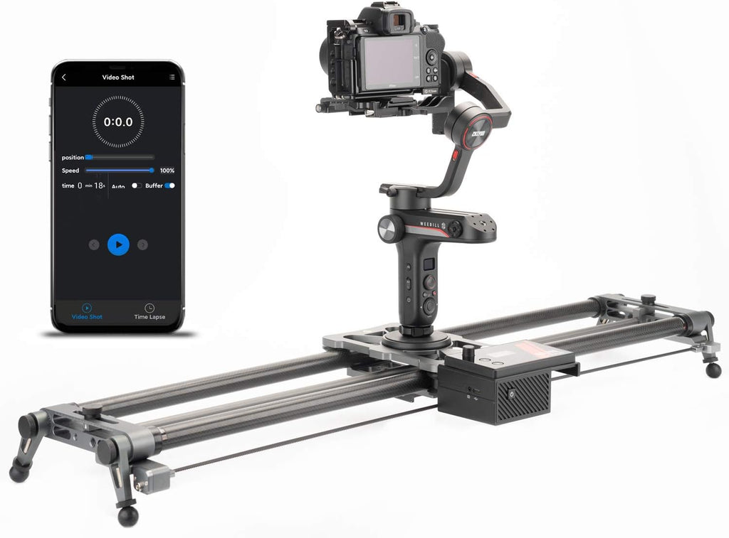 Motorized Camera Slider 100cm/39'' Carbon Fiber with APP Control W68166