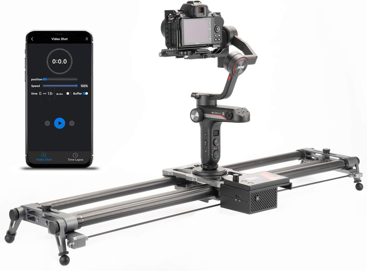 Motorized Camera Slider 100cm/39'' Carbon Fiber with APP Control W68166