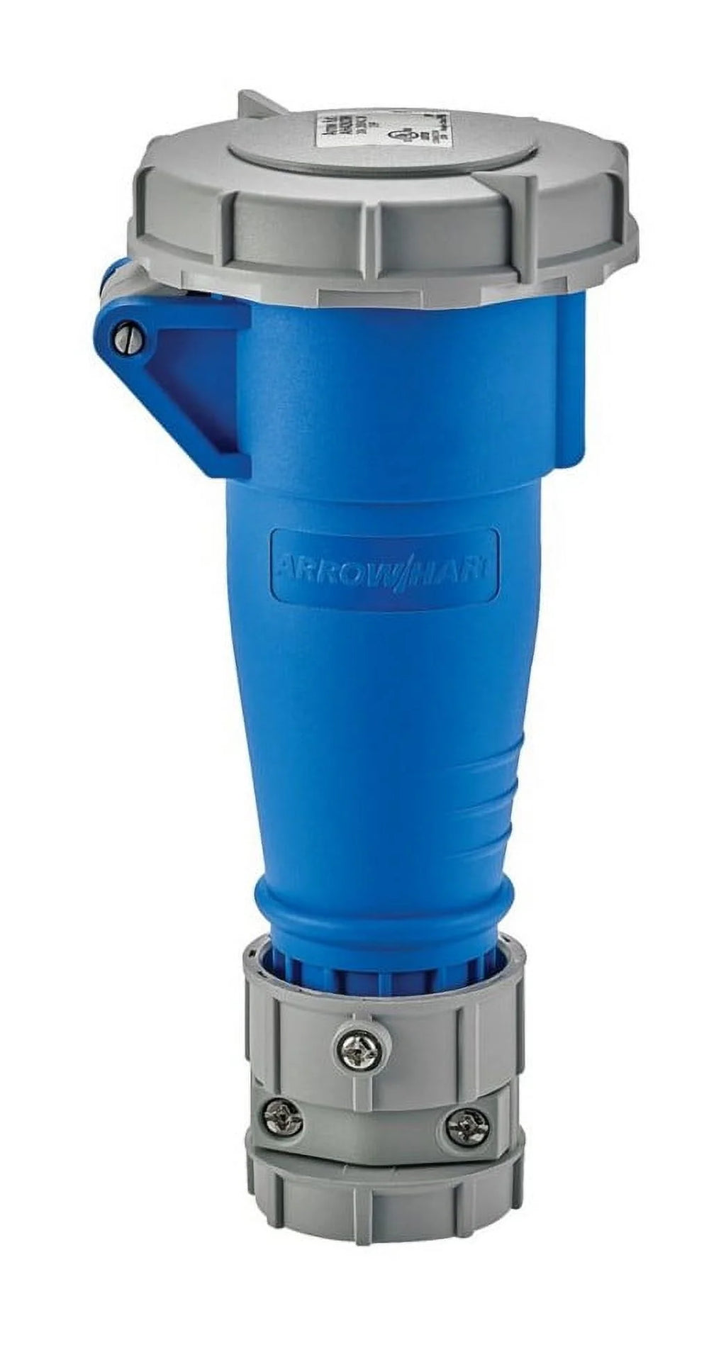 20A 250V 3 Pole 4 Wire Watertight Blue Nylon Female Pin and Sleeve Connector Z242379