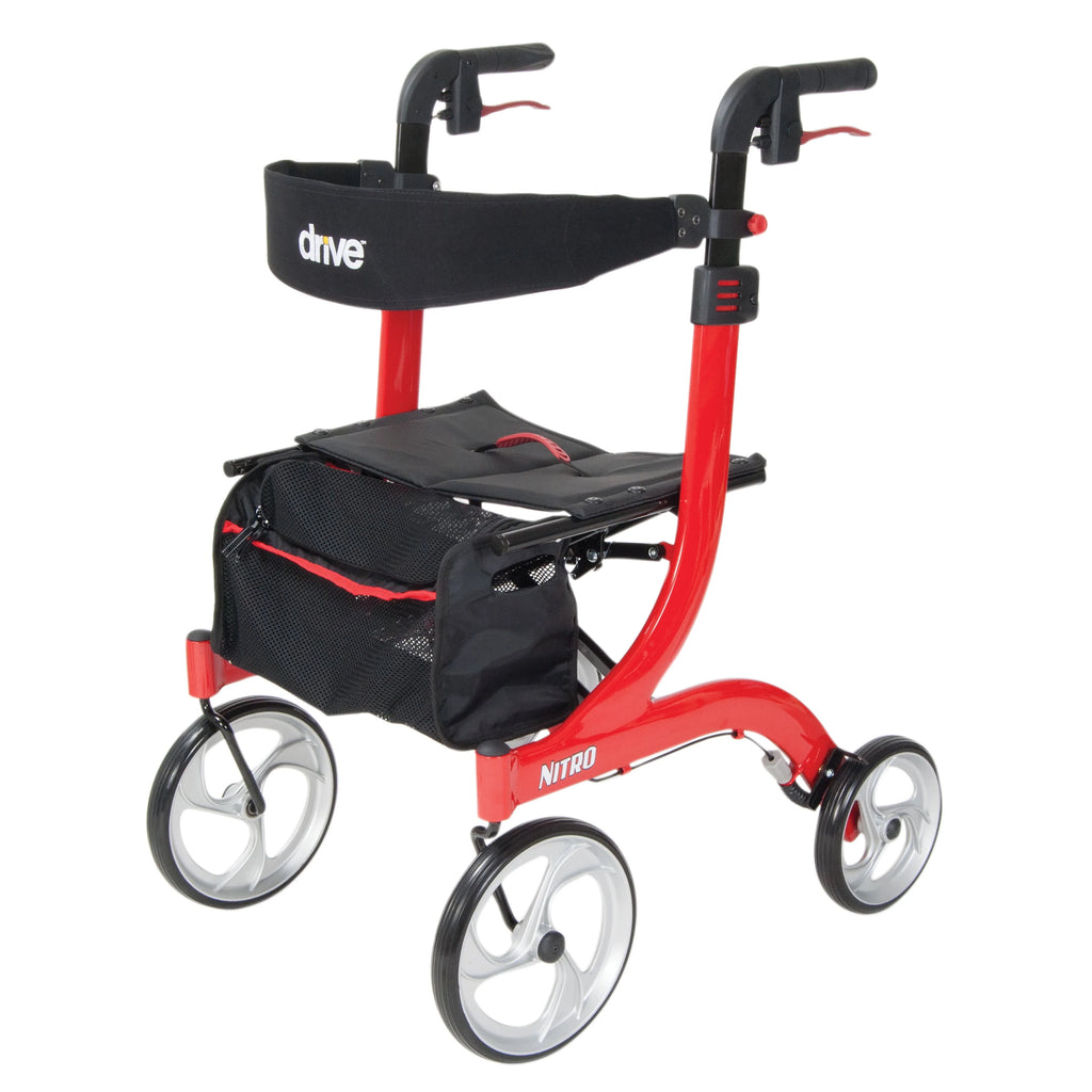 Red Rolling Walker W300