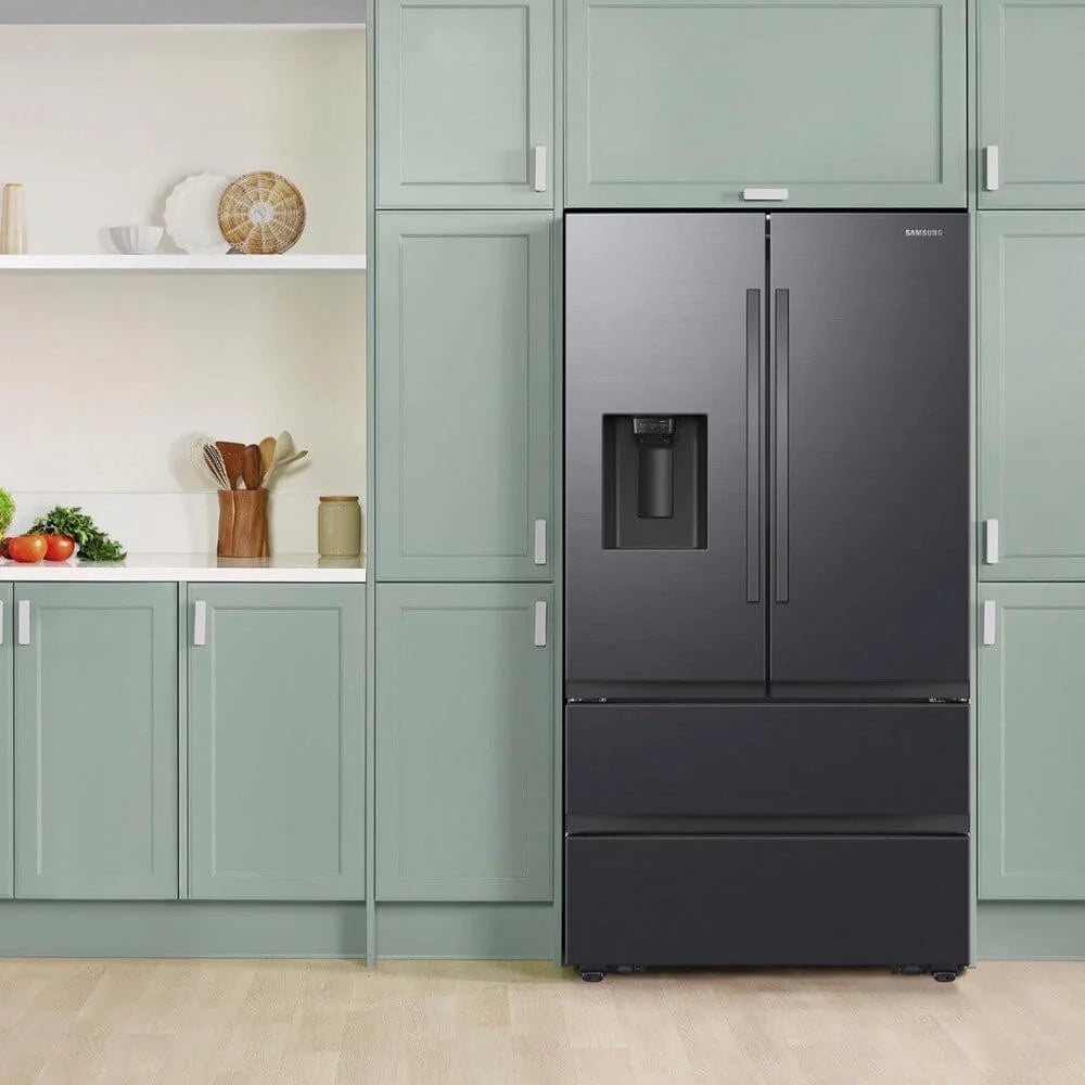 30 Cu. Ft. Matte Black Steel 4-Door French-Door Refrigerator A24678