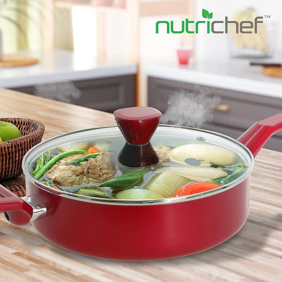 Non-Stick Saucepan with Lid 3 QT R2407