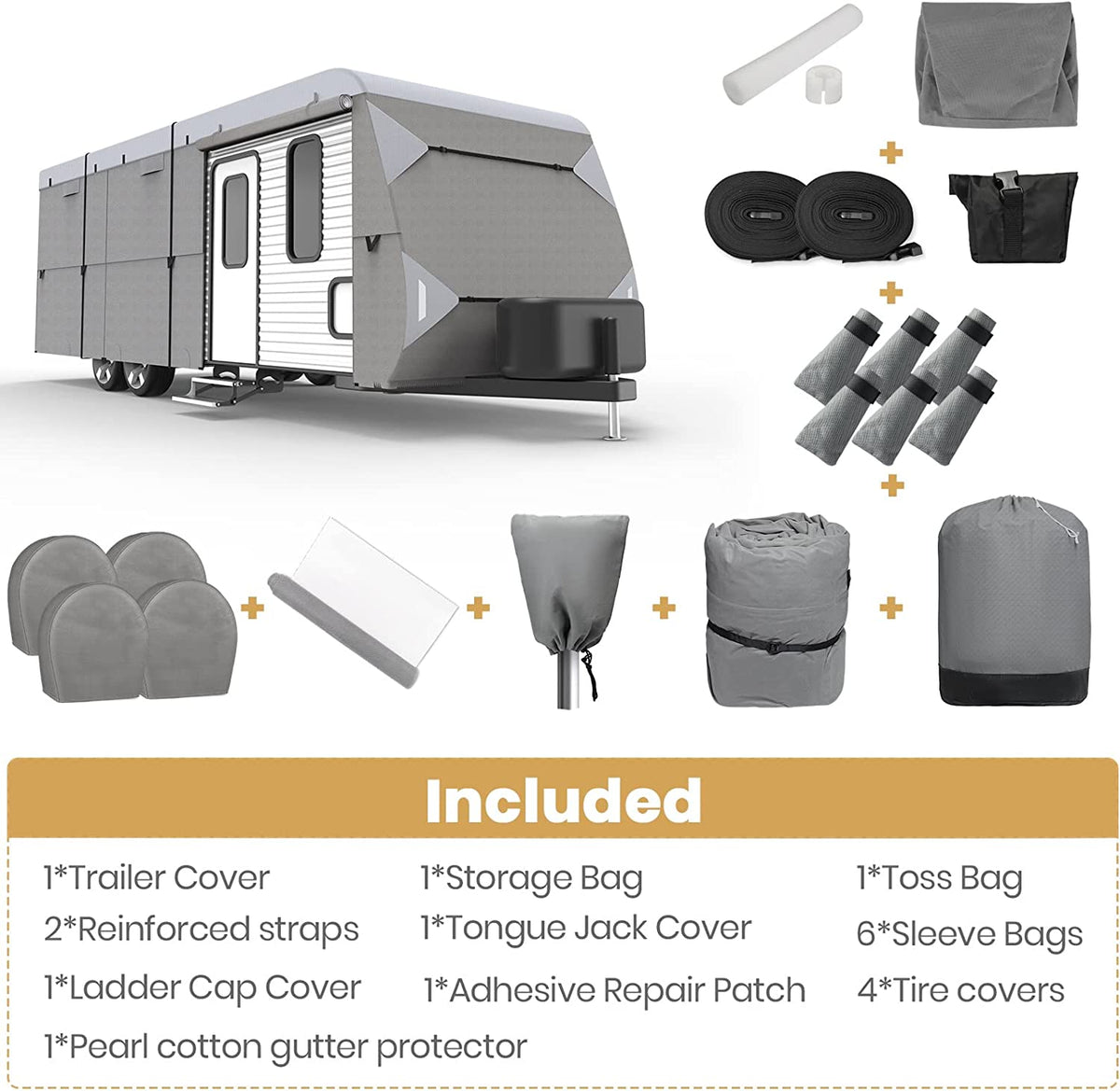 RV Cover with 4 Tire Covers A71184