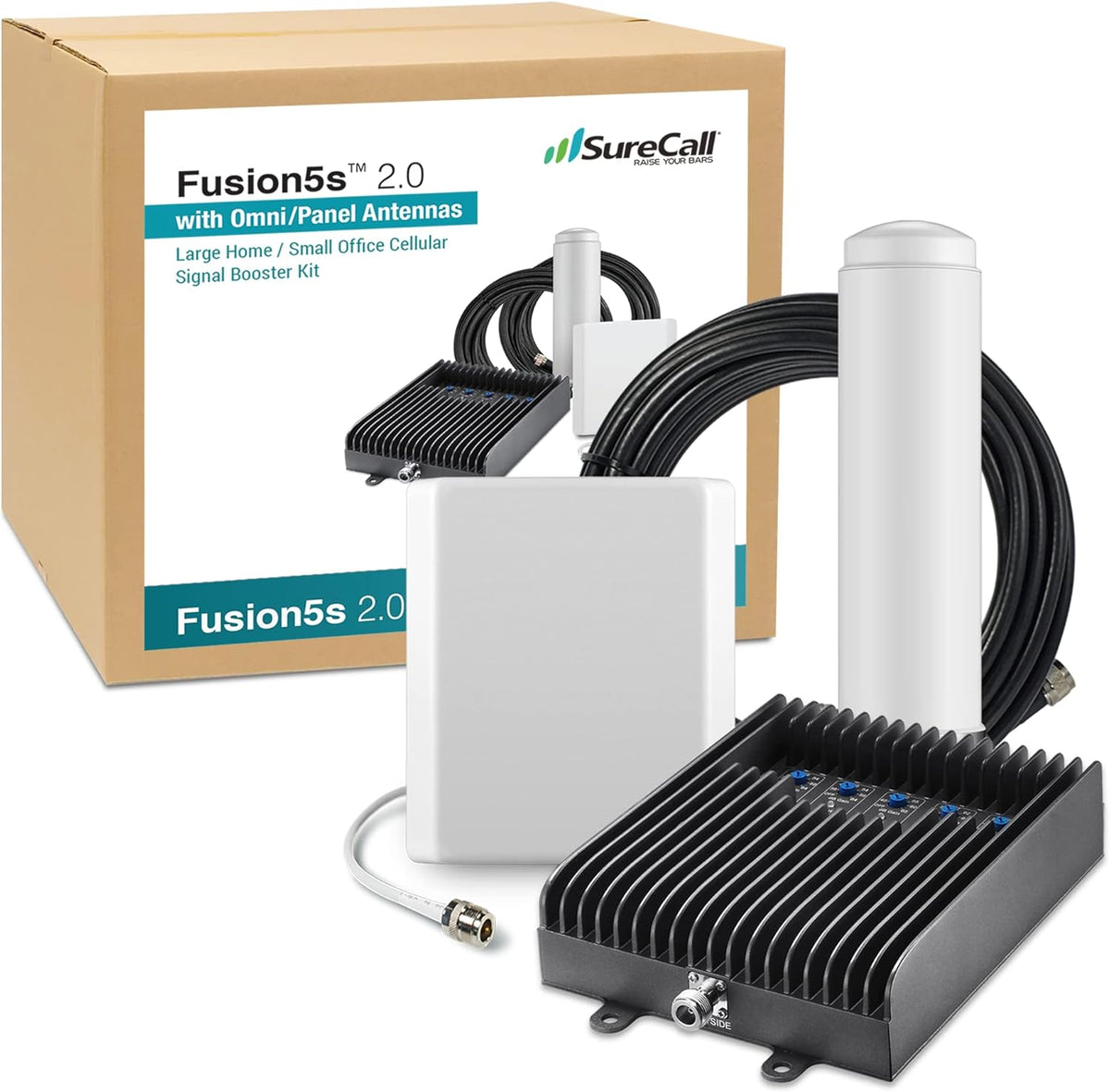 Cell Phone Signal Booster with Yagi Dome Antennas, 5G/4G LTE M253295