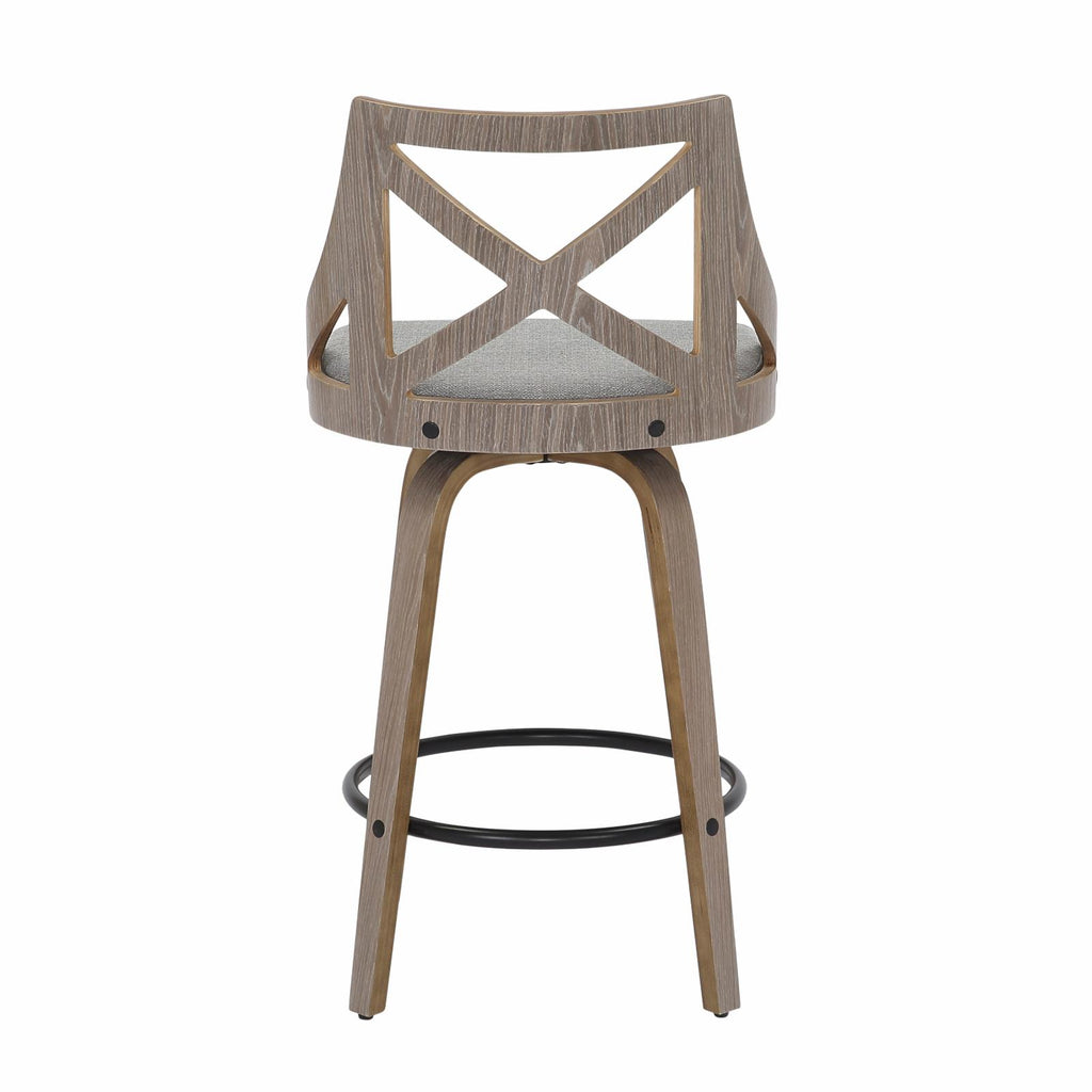 Swivel Polyester Counter Stool - Set of 2 S643910