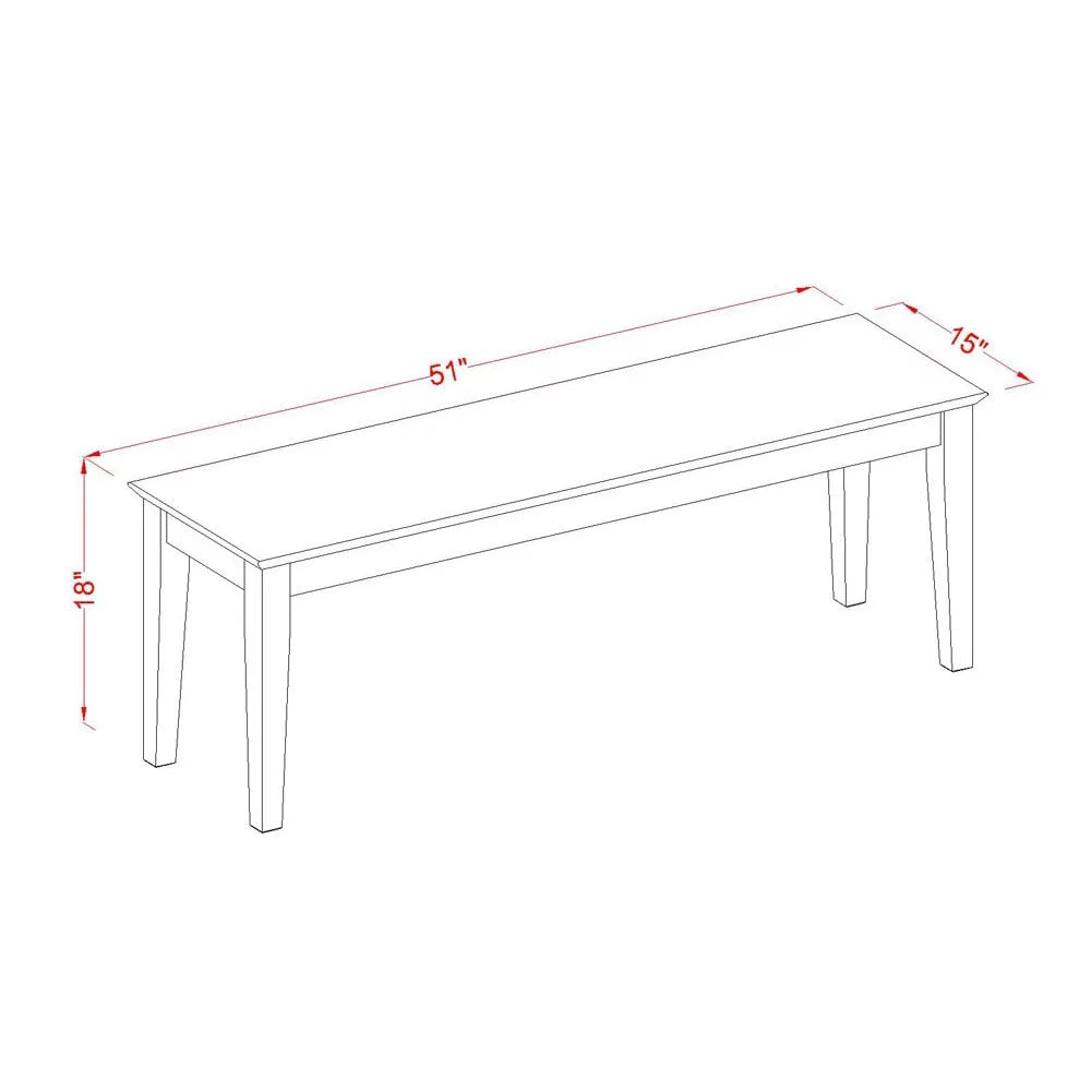 Cappuccino Dining Room Bench with Wood Seat Z7157