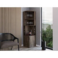 Bar Cabinet Dark Walnut F10771
