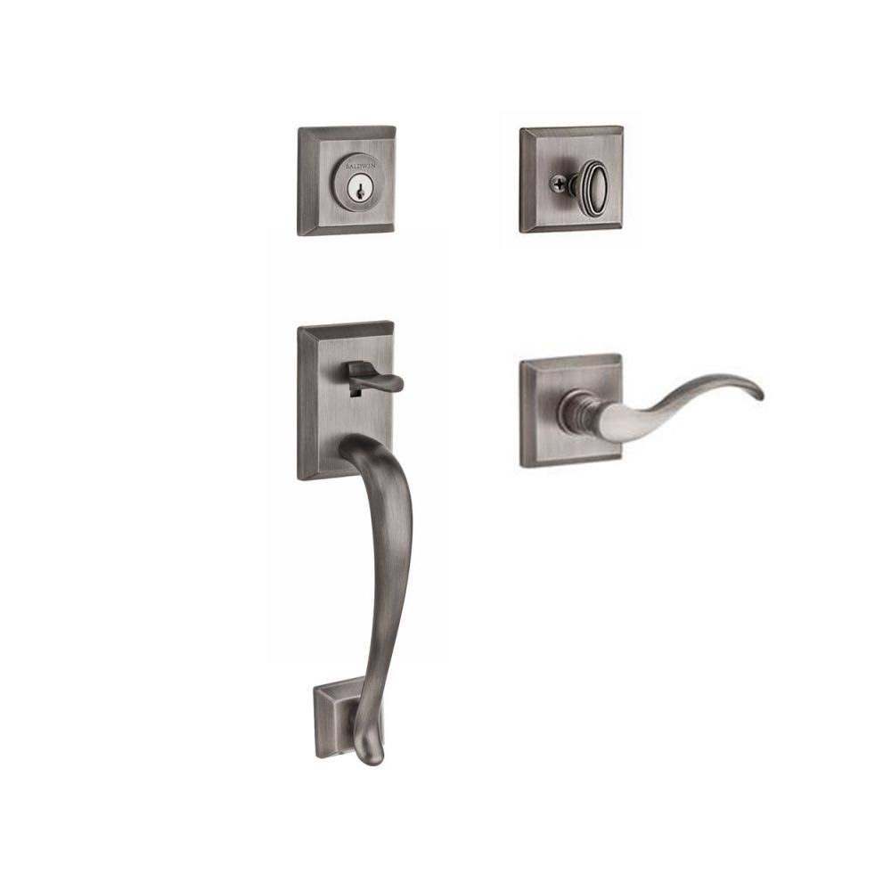 Matte Antique Nickel Handleset X2897