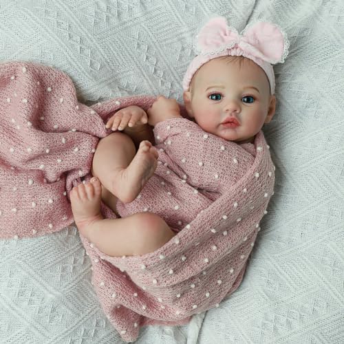 18 Inch Realistic Reborn Baby Doll with Soft Weighted Body W27180