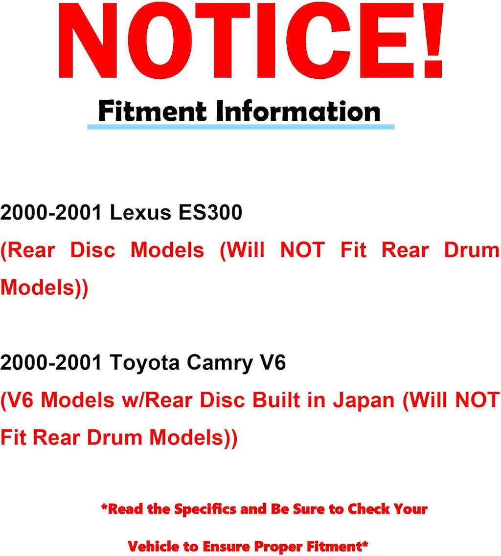 Front Rear Drilled & Slotted Brake Rotors Ceramic Pads with Hardware X625592