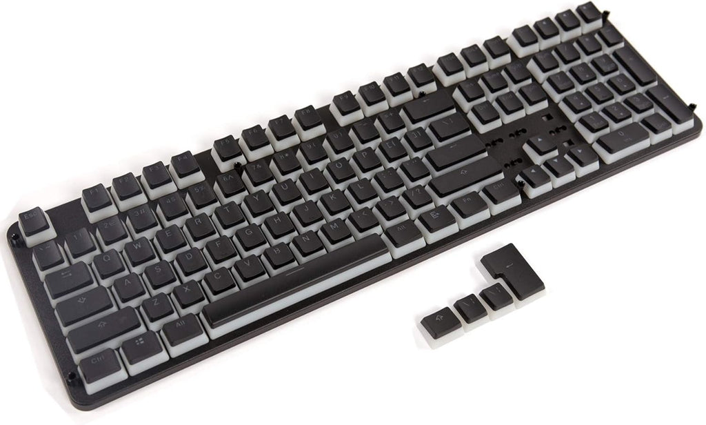 PBT Doubleshot Cherry MX Keycap Set OEM Profile Translucent White I454461