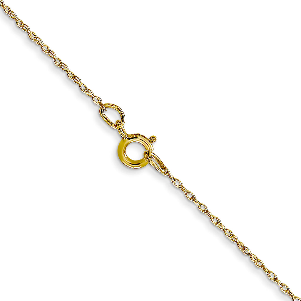 10K Yellow Gold Cable Rope Chain Necklace 16 Inches N160158