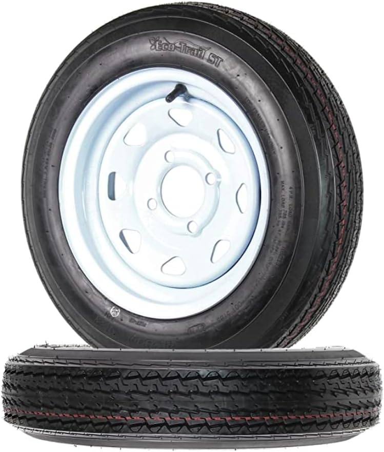4.80x12 Trailer Tires and Wheels 2 Pcs L82322