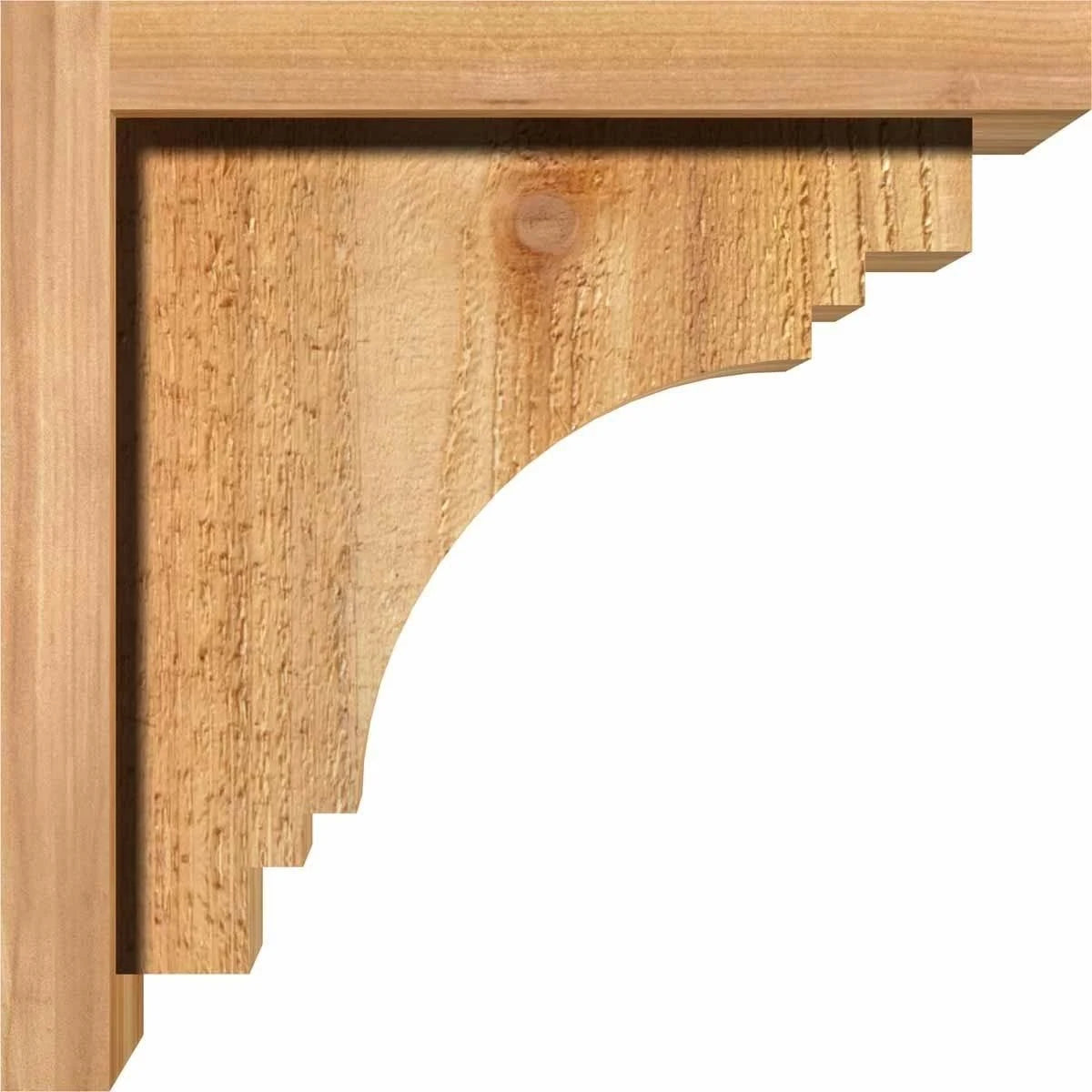 Pescadero Rough Sawn Corbel with Backplate, Western Red Cedar Y48825