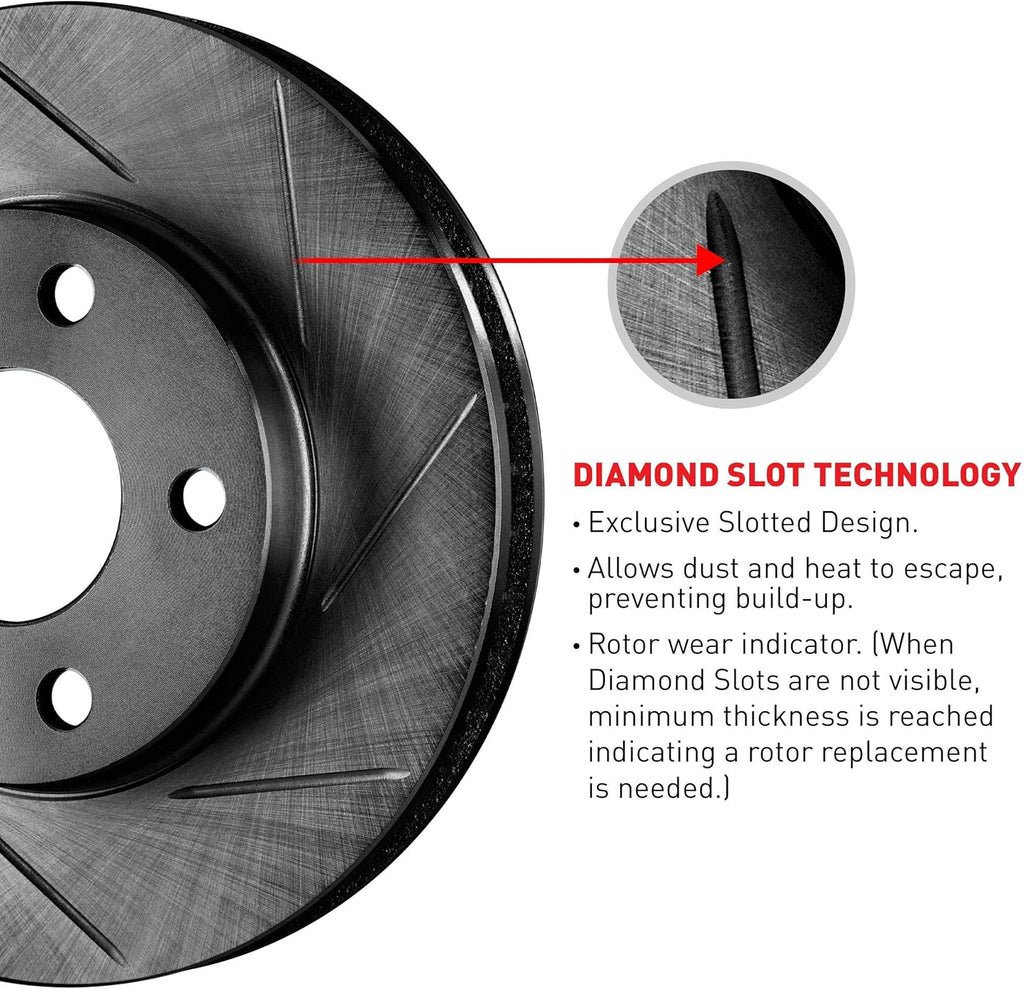 Front Brake Pads and Rotors Kit, Semi Metallic P2375