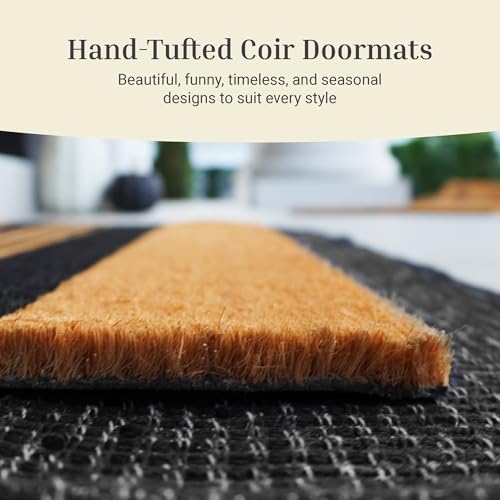 Coir Doormat with Non-Slip Backing 17" x 30" A376