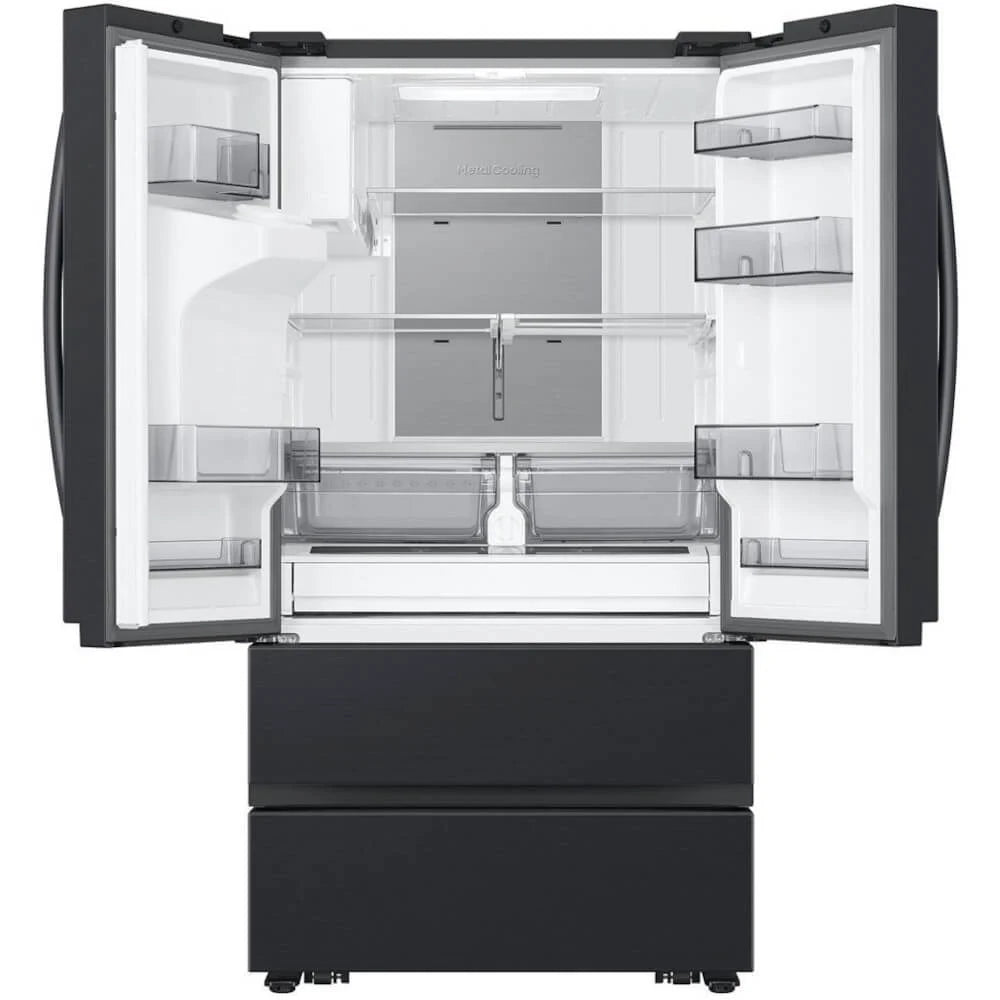 30 Cu. Ft. Matte Black Steel 4-Door French-Door Refrigerator A24678
