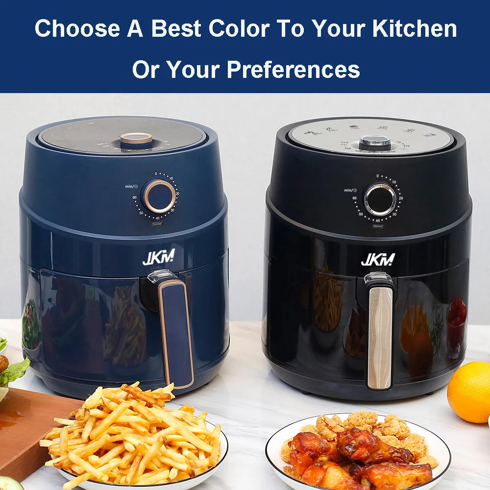 3.7 Quart Mechanical Air Fryer, Black Z440