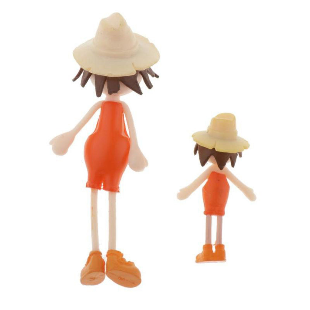 2Pcs Dollhouse Dolls Pretend Play Figures R2180