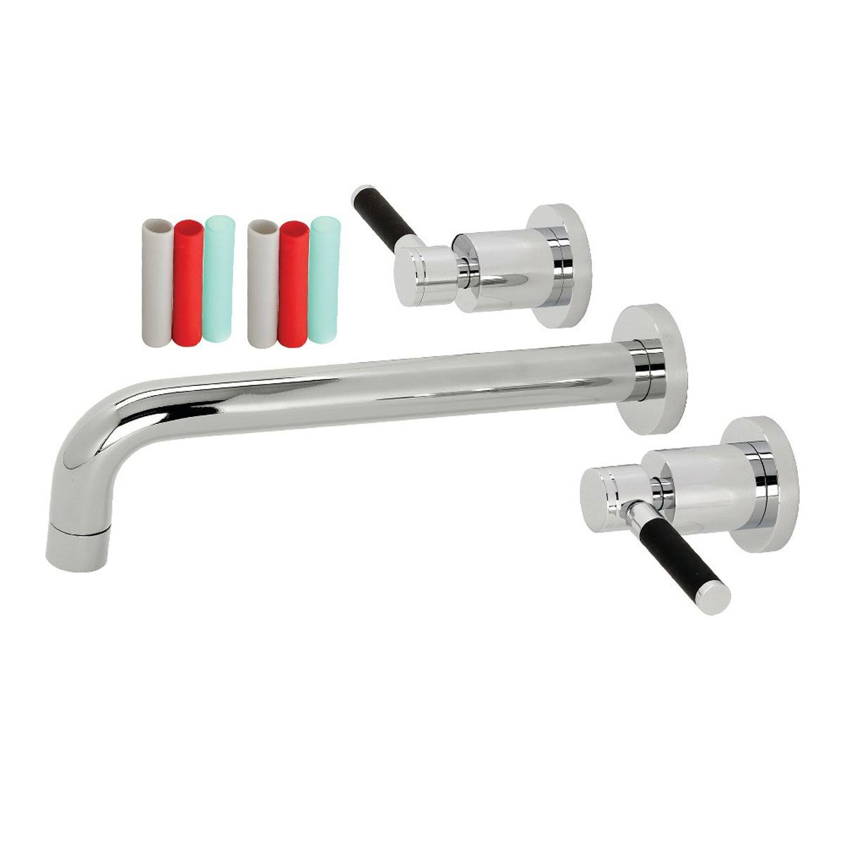 Brushed Brass 2-Handle Wall Mount Roman Tub Faucet M8325