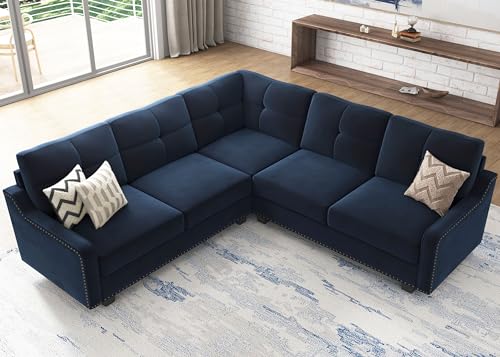 Dark Grey Convertible Sectional Sofa V916