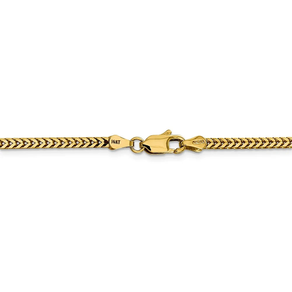 14kt Yellow Gold Franco Chain 20 inch Lobster Clasp K7402