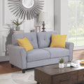 58" Gray Upholstered 2 Seater Sofa Y92845