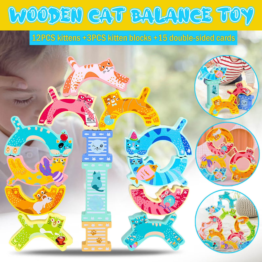 Wooden Stacking Building Blocks Toy J941