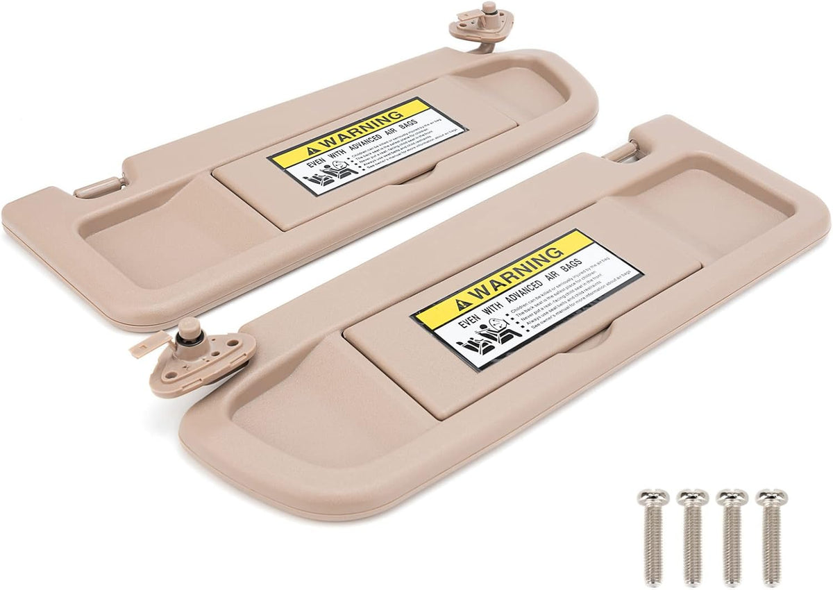 Beige Replacement Sun Visors for Honda Civic, Pack of 2 F829972