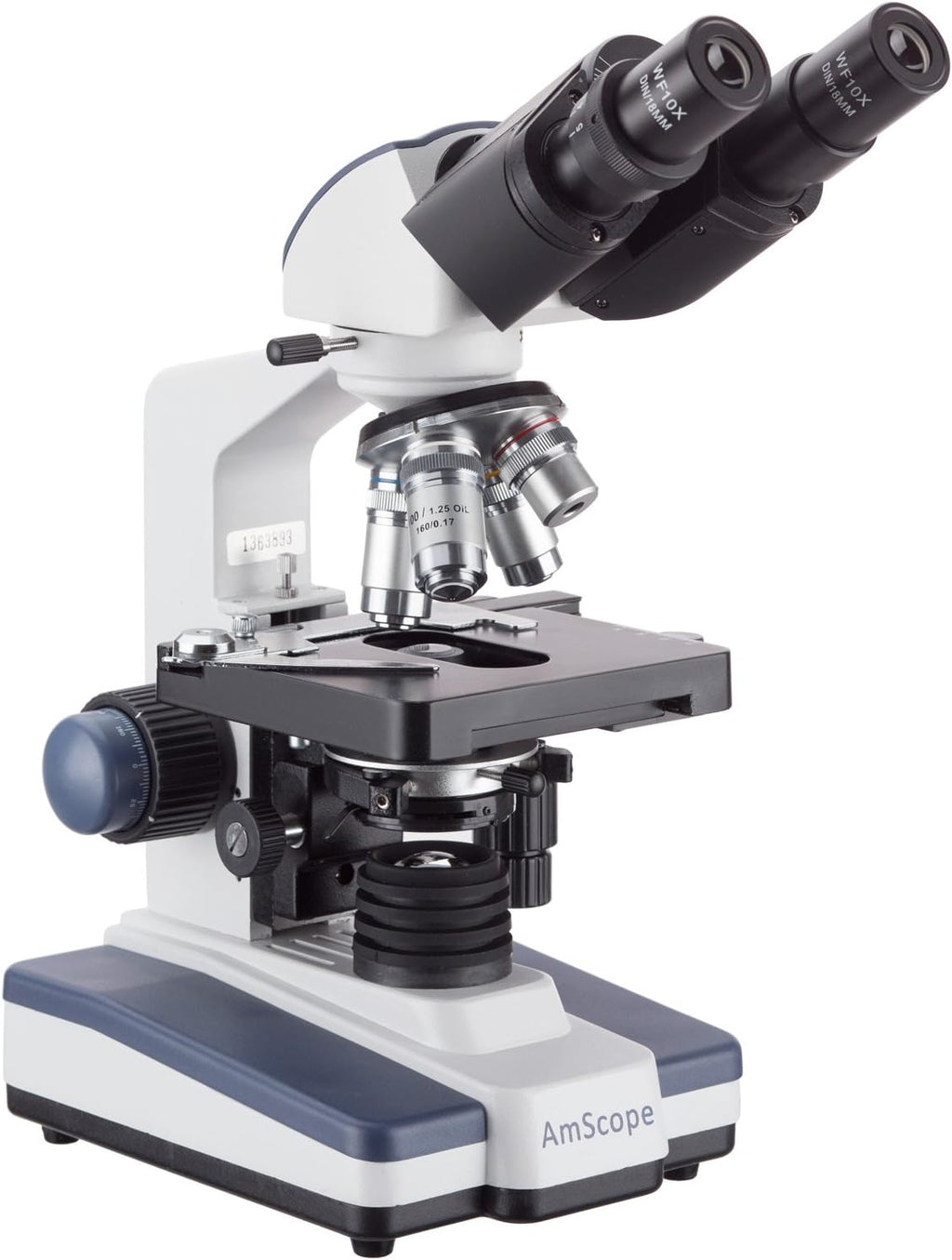 Binocular Compound Microscope, 40X-2500X Magnification, LED Illumination S641133