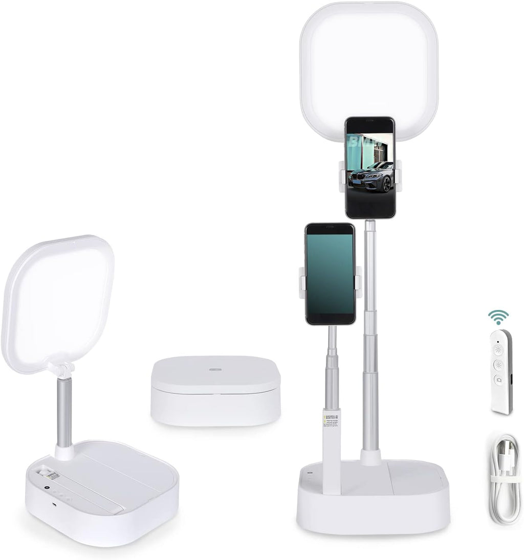Rechargeable Wireless Foldable Phone Stand with LED Light, Pack of 2 Y89120