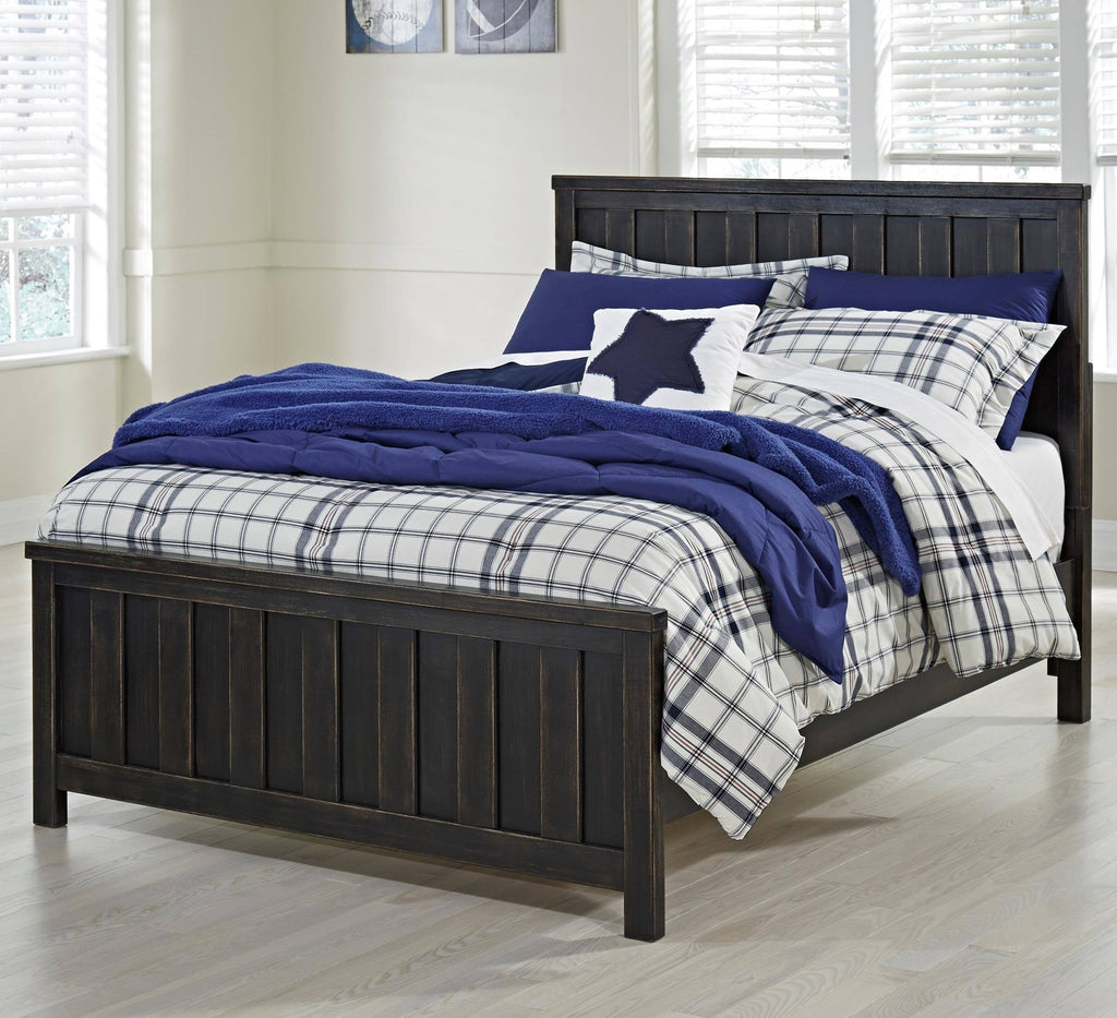 Black Twin Panel Headboard A757729
