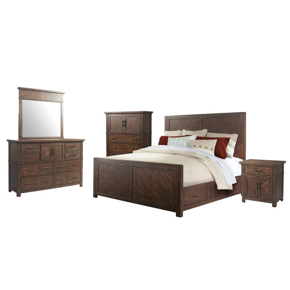 Queen Platform Storage 5PC Bedroom Set H6984