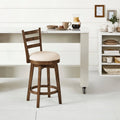 Wood Counter Height Swivel Stool Y531022