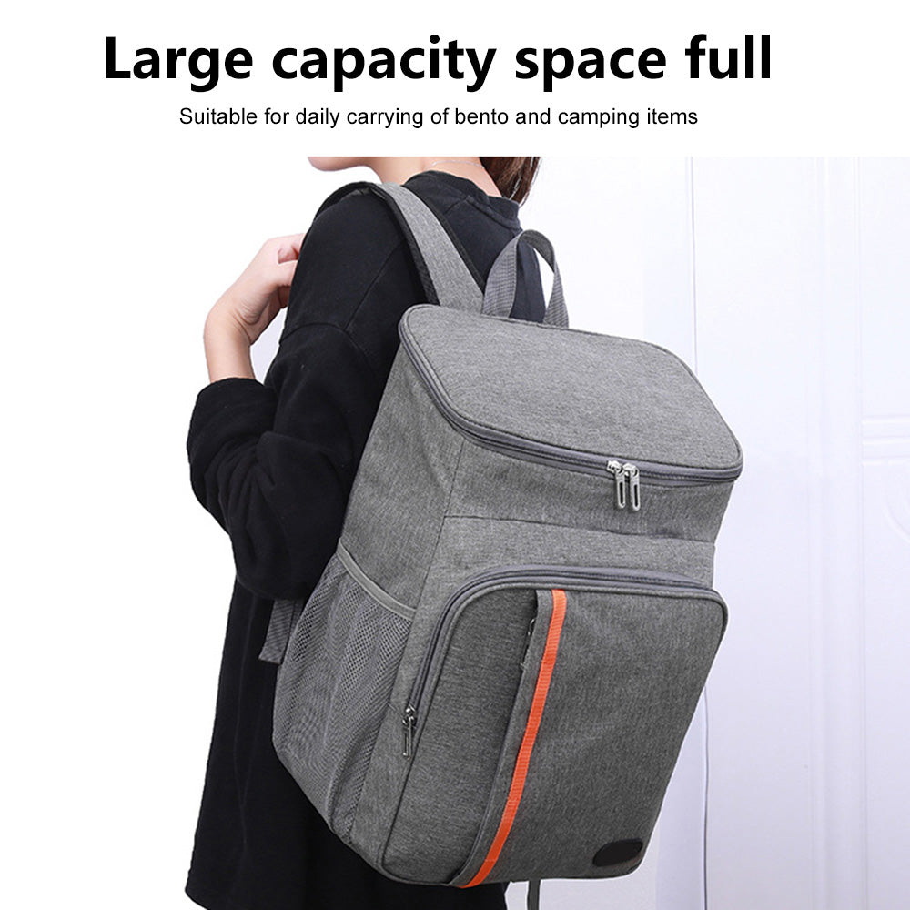 Insulated Cooler Backpack, Navy blue O134869