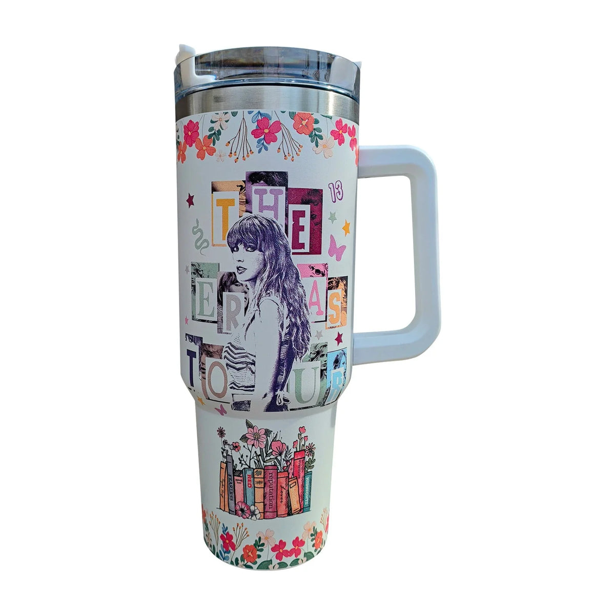 Stainless Steel 40 oz Tumbler with Handle Y898